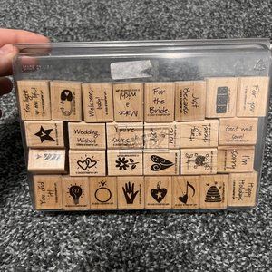 Stampin' Up! Mini Mates 28 pc. Mounted Stamp Set